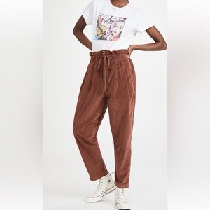 Free People Margate corduroy pants brown